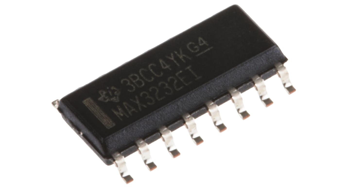 Émetteur-récepteur à double ligne, SOIC Asymétrique, RS-232, 3,3 V, 5 V, 16 broches