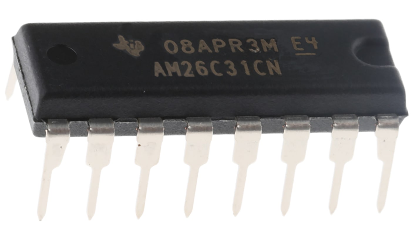 Texas Instruments AM26C31CN Line Transmitter, 16-Pin PDIP