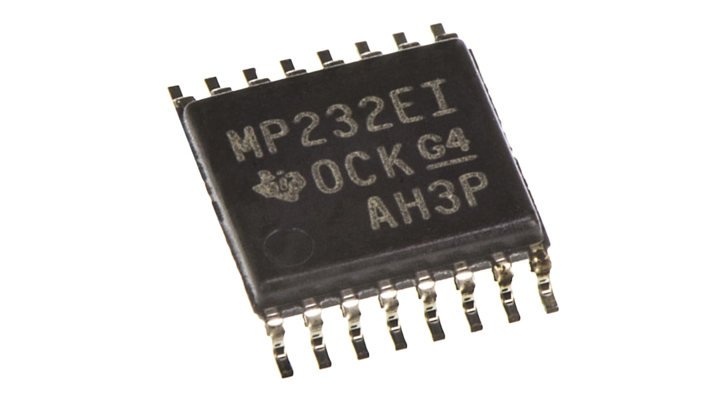 Texas Instruments MAX3232EIPW Line Transceiver, 16-Pin TSSOP