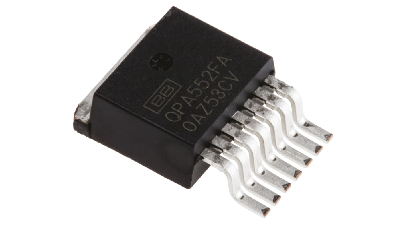 OPA552FA/500 Texas Instruments, Power, Op Amp, 12MHz, 8-Pin D2PAK