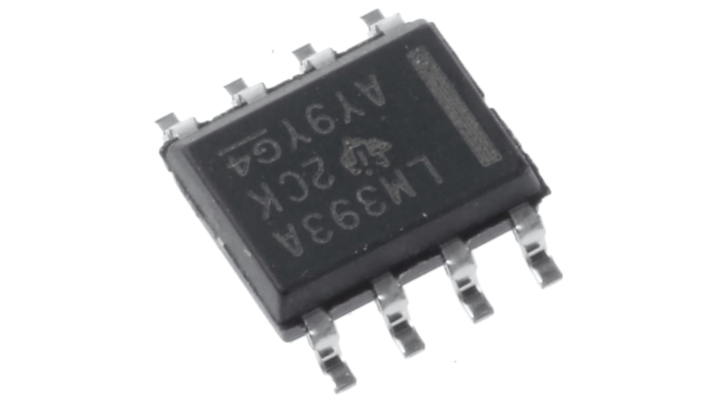 Texas Instruments Komparator Universal SOIC Dual, Single Open Collector 1.3μs 2-Kanal 8-Pin 3 → 28 V