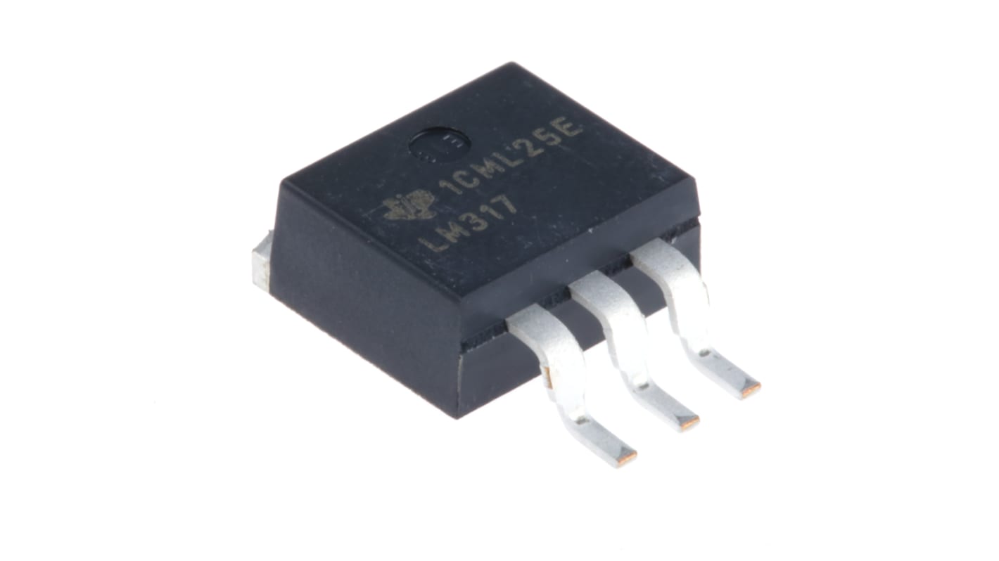 Texas Instruments LM317KTTR, 1 Linear Voltage, Voltage Regulator 1.5A, 1.25 → 37 V 3-Pin, D2PAK (TO-263)