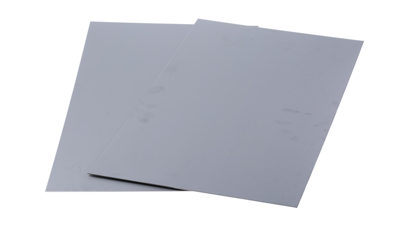 RS PRO Stainless Steel Metal Sheet 500mm x 300mm, 1.2mm Thick