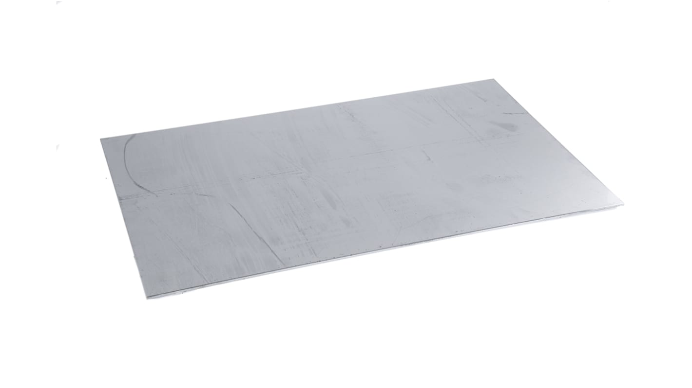 RS PRO Stainless Steel Metal Sheet 500mm x 300mm, 2.5mm Thick