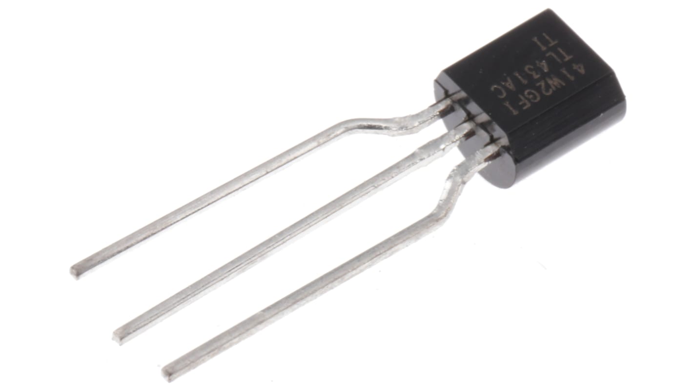 Texas Instruments Spannungsreferenz, 2.5 - 36V TO-92, 37 V max., Einstellbar, 3-Pin, ±1.0 %, Shunt, 2,5 → 36 V,