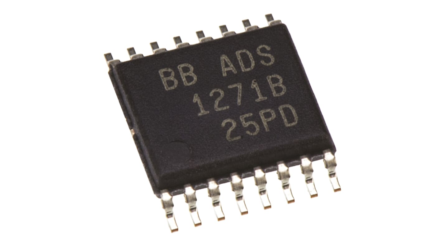 ADC ADS1271IBPW, 24 bit-, 105ksps, TSSOP, 16 Pin