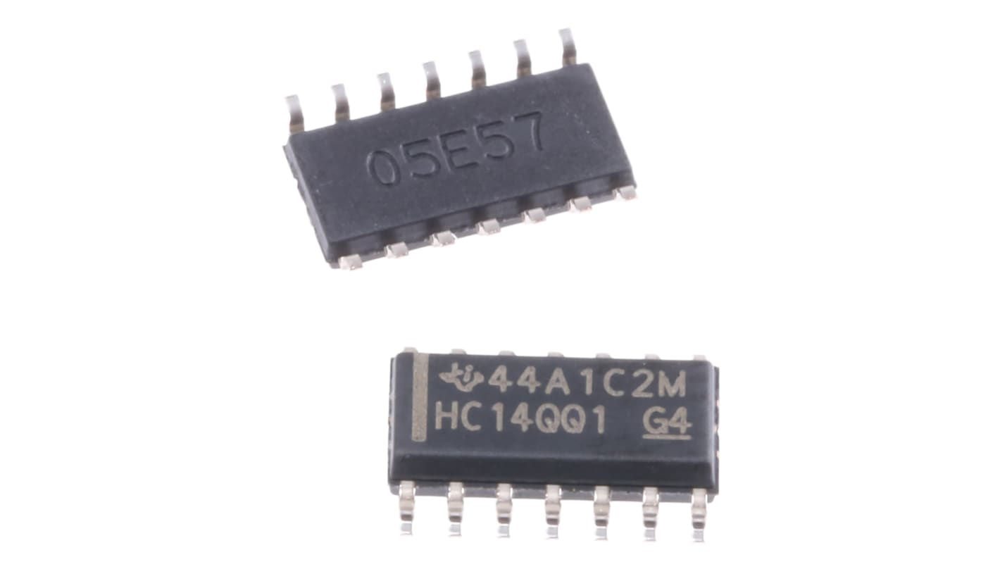 Texas Instruments CMOS-Inverter Schmitt-Trigger Hex 125 ns @ 2 V, 21 ns @ 6 V, 25 ns @ 4.5 V, SOIC