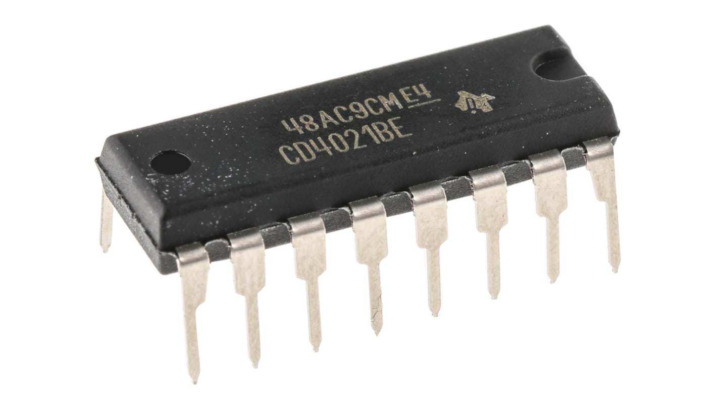 Texas Instruments Schieberegister 8-Bit Schieberegister Seriell, Parallel auf seriell THT 16-Pin PDIP 1