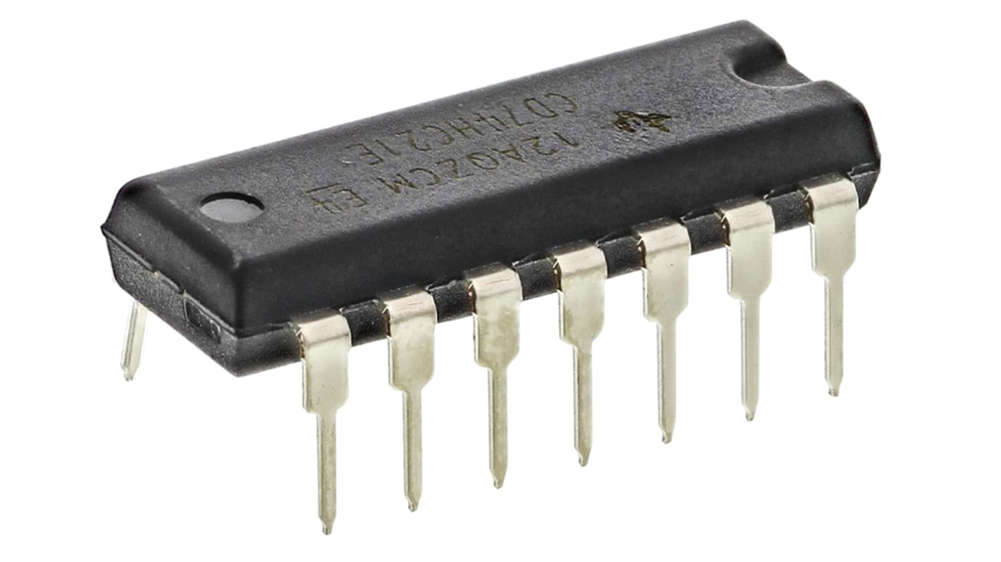 Texas Instruments Logikgatter, 2-Elem., AND, HC, 5.2mA, 14-Pin, PDIP, 4