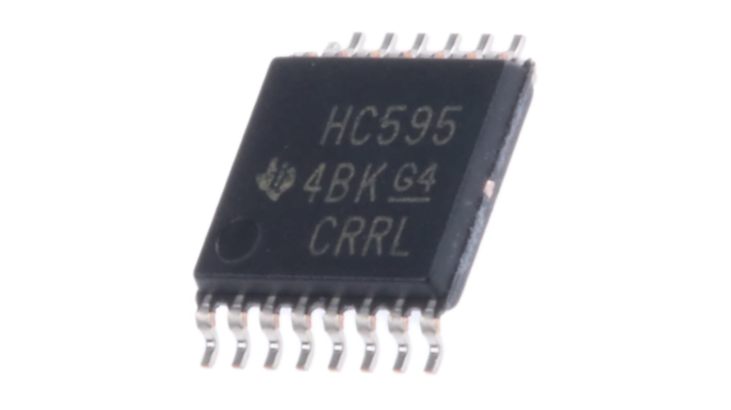 Texas Instruments Schieberegister 8-Bit Schieberegister HC Seriell zu seriell, Parallel SMD 16-Pin TSSOP 1