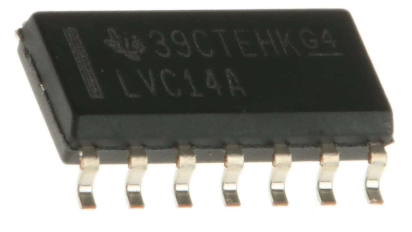 Texas Instruments CMOS-Inverter Schmitt-Trigger Hex 6.2 ns @ 3.3 V, 7.3 ns @ 2.7 V, SOIC