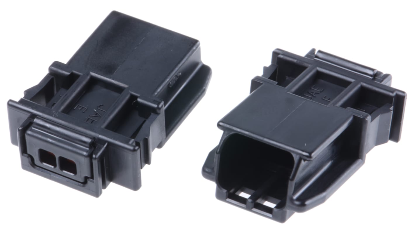 Conector de automoción JAE MX19 Macho de 2 vías en 1 fila, 5A