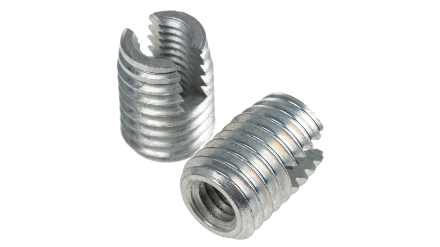 Inserto filettato in Acciaio Galvanizzato Böllhoff, M6, Ø flangia 10mm, Ø foro di fissaggio 9.4mm