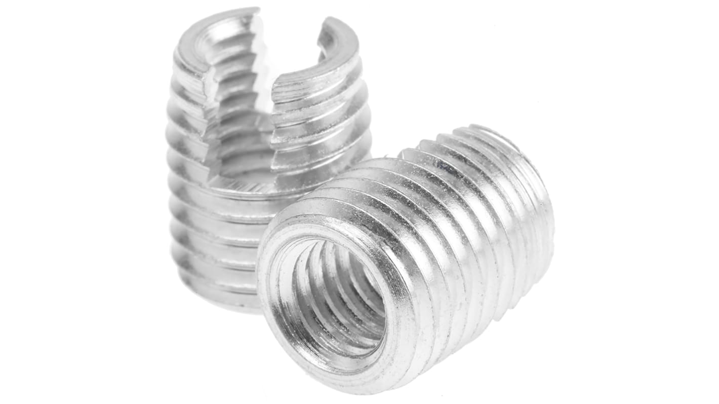 Inserto filettato in Acciaio Galvanizzato Böllhoff, M8, Ø flangia 12mm, Ø foro di fissaggio 11.4mm