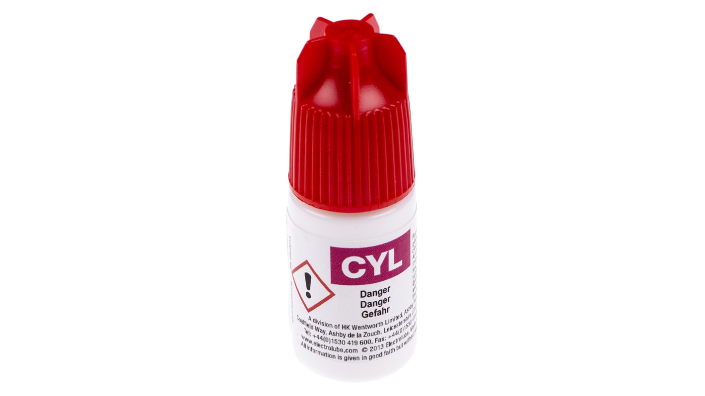 Supercolla Electrolube Cyanolube, Bottiglia da 6 x 5 ml, col. Trasparente