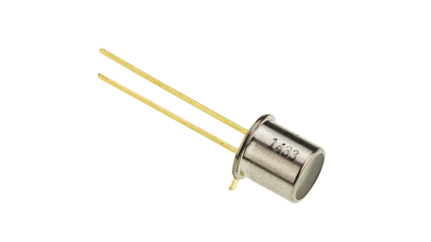 ams OSRAM THT NPN Fototransistor IR, Sichtbares Licht 18μs, 450nm → 1120nm / 1500μA, 3-Pin TO18