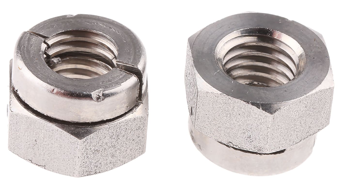 RS PRO, Plain Lock Nut, M8