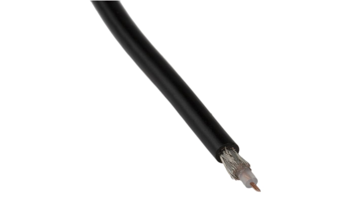 RS PRO Coaxial Cable, 100m, RG174/U Coaxial, Unterminated