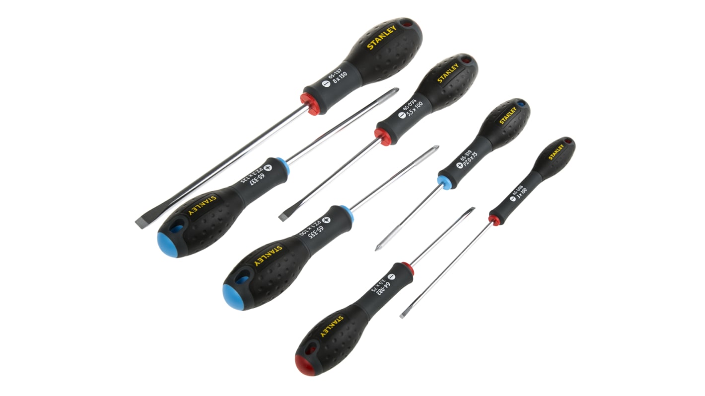 Stanley Pozidriv; Slotted Screwdriver Set, 7-Piece