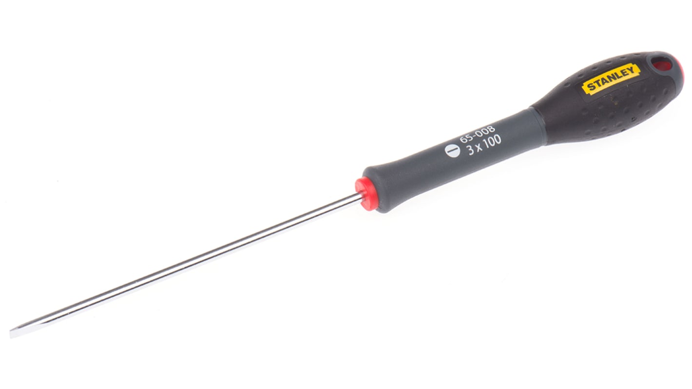 Stanley Slotted  Screwdriver, 3 mm Tip, 100 mm Blade