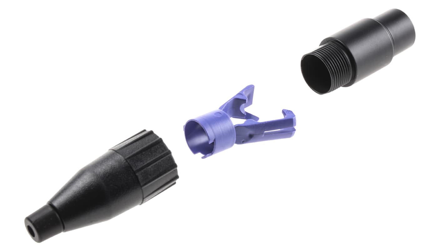 Conector XLR Hembra Recto de 3 pines Amphenol revestidos de Estaño, Montaje de Cable