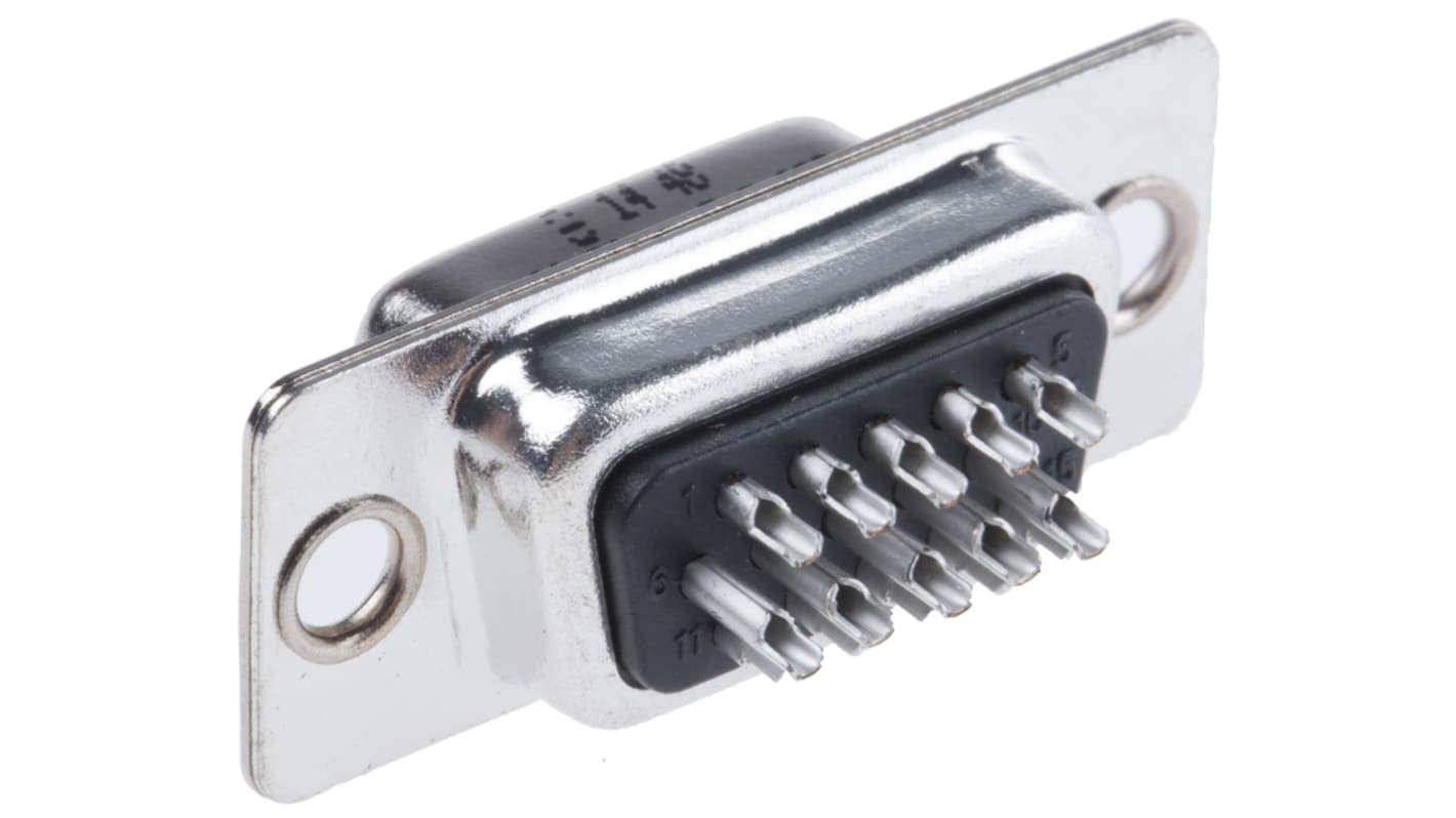 Conector D-sub HARTING, paso 2.29mm, Recto D-Sub de alta densidad, Montaje de Cable, Hembra, Terminación Soldador E,