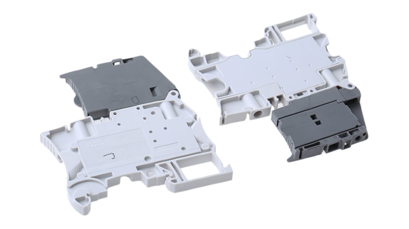 Entrelec SNK Reihenklemme mit Sicherungshalter Grau, 1.5mm², 400 V / 6.3A, Schraubanschluss