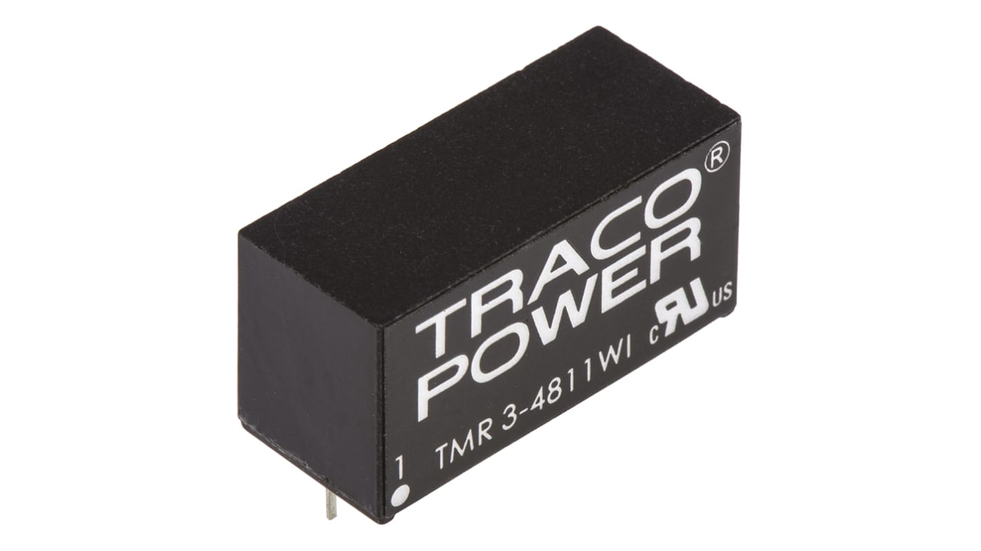 TRACOPOWER DC-DCコンバータ Vout：5V dc 18 → 75 V dc, 3W, TMR 3-4811WI