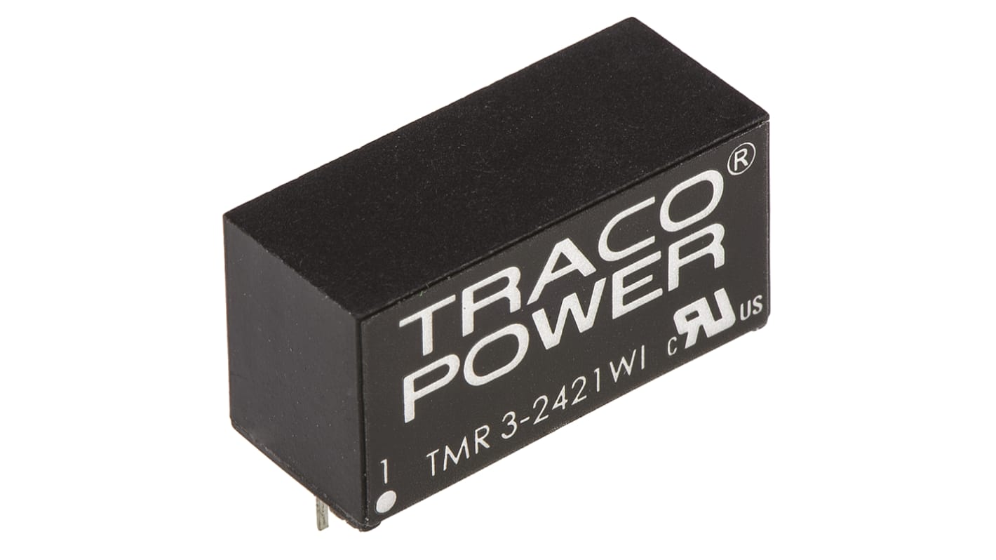 TRACOPOWER DC-DCコンバータ Vout：±5V dc 9 → 36 V dc, 3W, TMR 3-2421WI