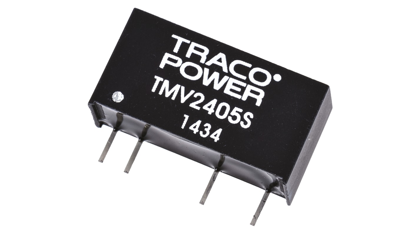 TRACOPOWER TMV DC/DC-Wandler 1W 24 V dc IN, 5V dc OUT / 200mA Durchsteckmontage 3kV dc isoliert