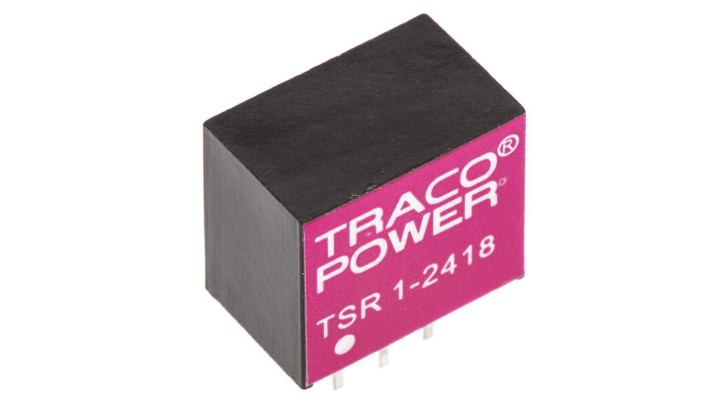 TRACOPOWER TSR 1 Schaltregler, Eingang 4.6 → 36V dc / Ausgang 1.8V dc, 1 Ausg., 1.8W, 1A, Durchsteckmontage