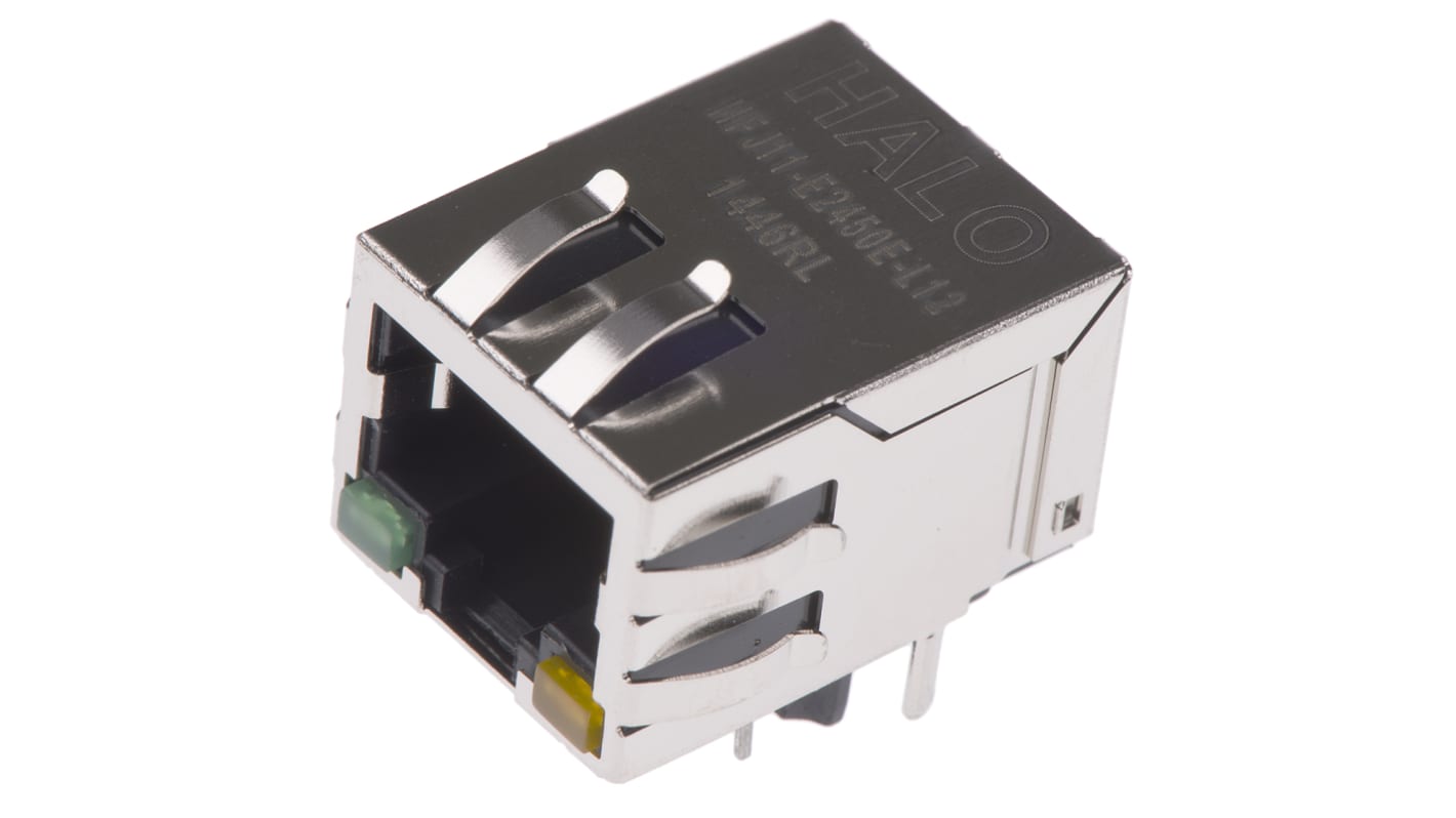 Halo Electronics FastJack Series Female RJ45 Connector, PCB Mount