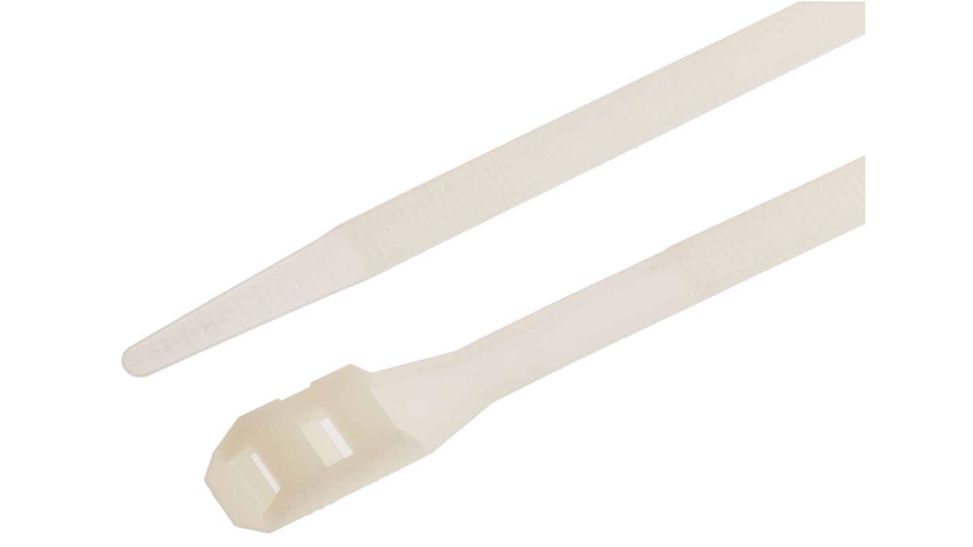 Serre-câble RS PRO 360mm x 9 mm Naturel en Nylon 66