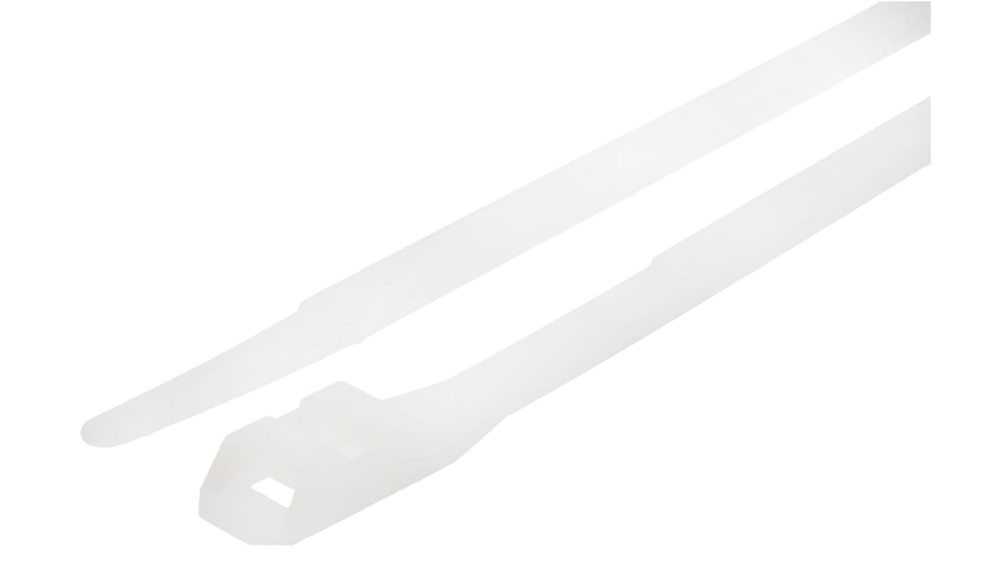 RS PRO Nylon 66 Kabelbinder Doppelverriegelung 9 mm x 265mm, 100 Stück