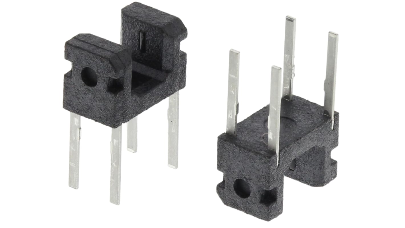 Interruttore ottico a taglio Sharp, 4 pin 1 canale, slot da 2mm, uscita Fototransistor, Montaggio con foro passante