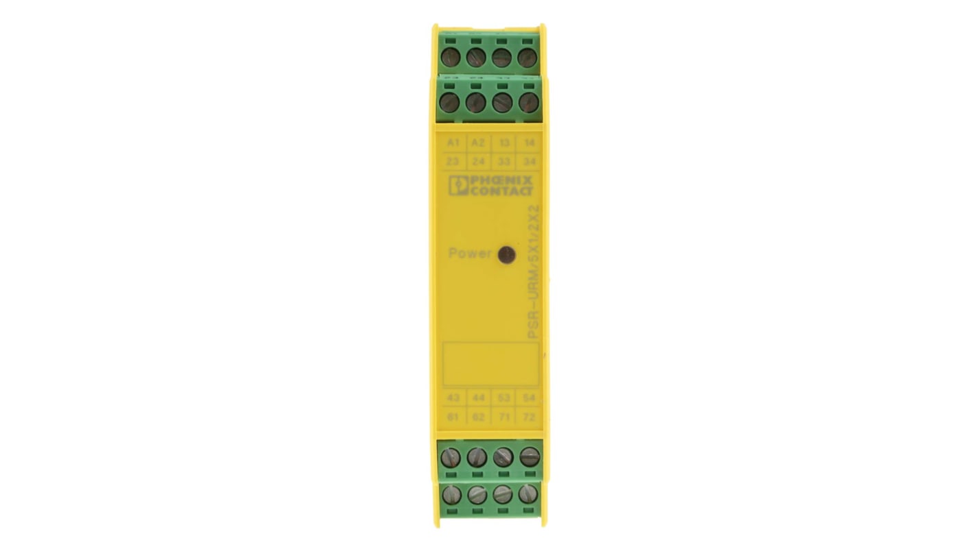 Phoenix Contact DIN Rail Force Guided Relay, 24V dc Coil Voltage, 5PST, DPST