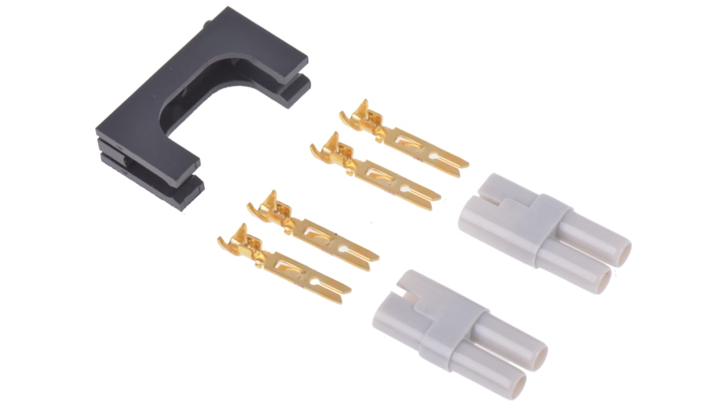 Conector para montaje en panel Hermafrodita EDAC 520, 2P, Montaje en Panel, 8.5A