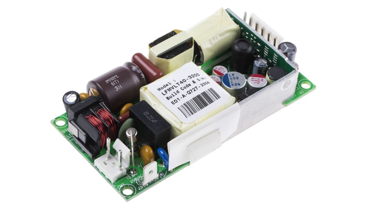 Alimentation à découpage, EOS 40W, 3 sorties à 5 V dc, ±12 V dc 2 A, 6 A, 500 mA