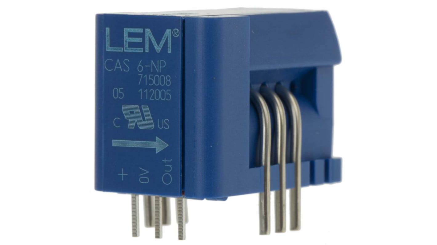 LEM 変流器 入力電流:6A 6:1 基板実装, CAS 6-NP