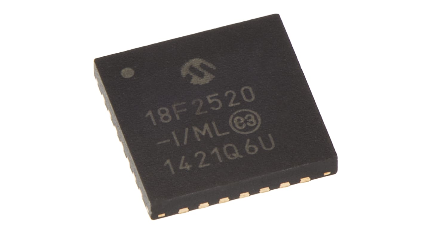 Microchip PIC18F2520-I/ML, 8bit PIC Microcontroller, PIC18F, 40MHz, 32 ...