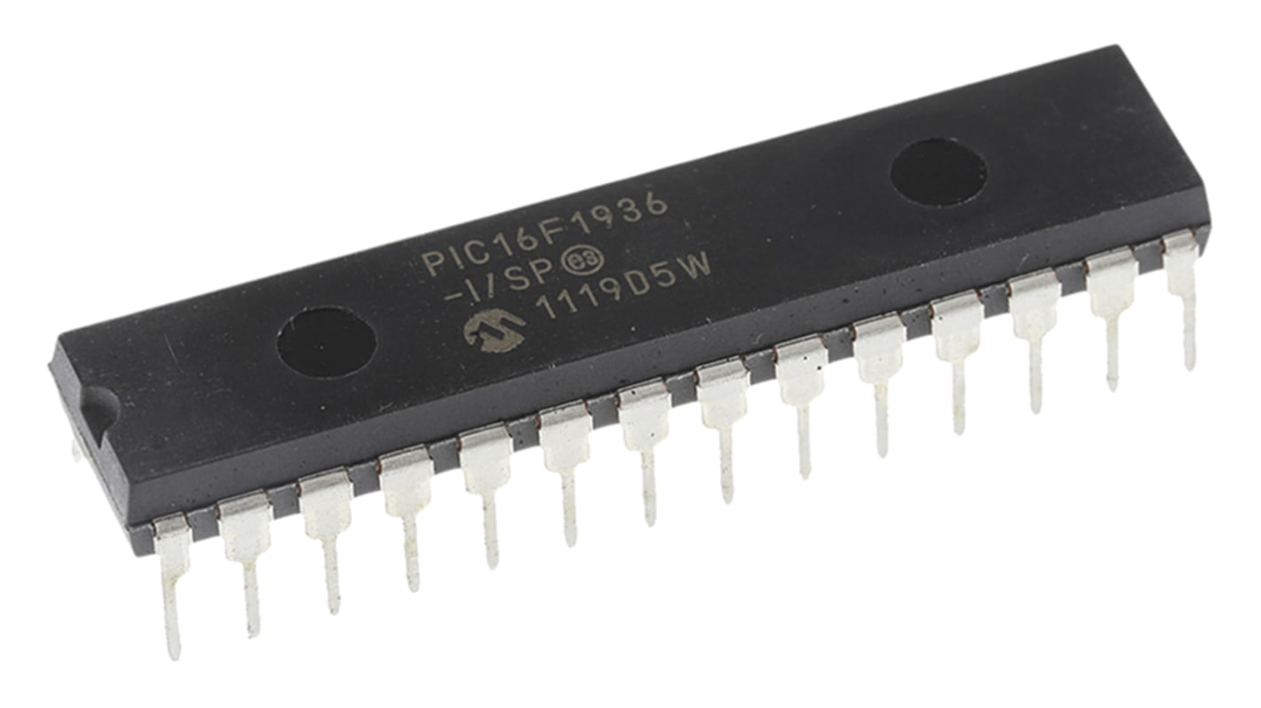 Microcontrôleur, 8bit, 512 B RAM, 256 o, 8192 x 14 mots, 32MHz, SPDIP 28, série PIC16F