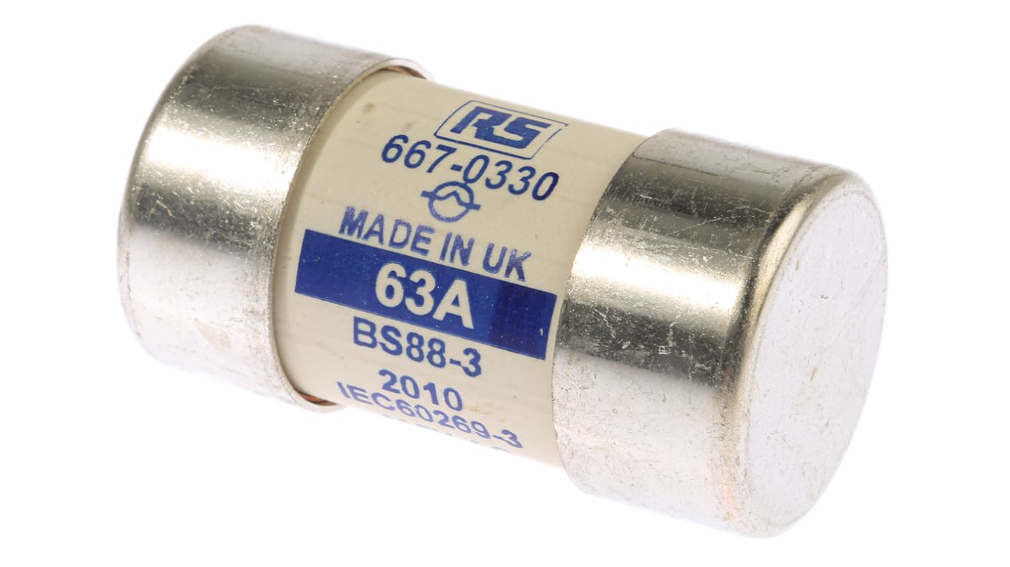 RS PRO 60A Cartridge Fuse, 30 x 57mm RS