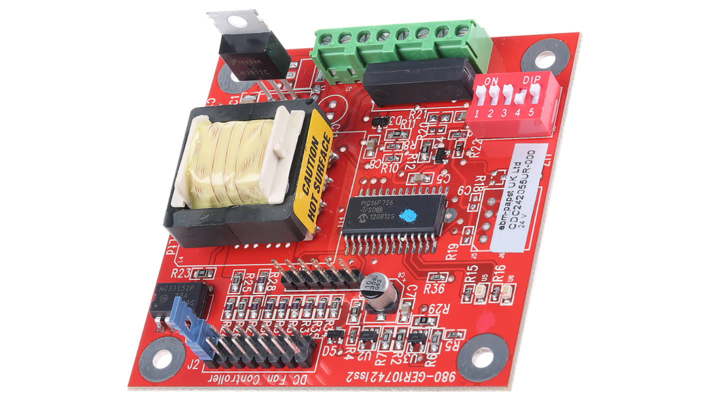 ebm-papst Fan Speed Controller for Use with ebm-papst 2-wire and 3-wire DC fans, 24 V dc, 37mA Max, Variable