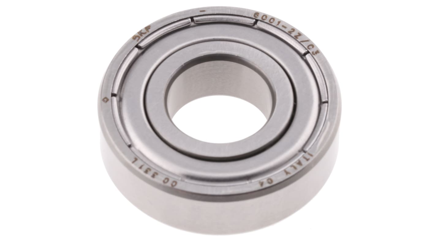 SKF 6001-2Z/C3 Single Row Deep Groove Ball Bearing- Both Sides Shielded 12mm I.D, 28mm O.D