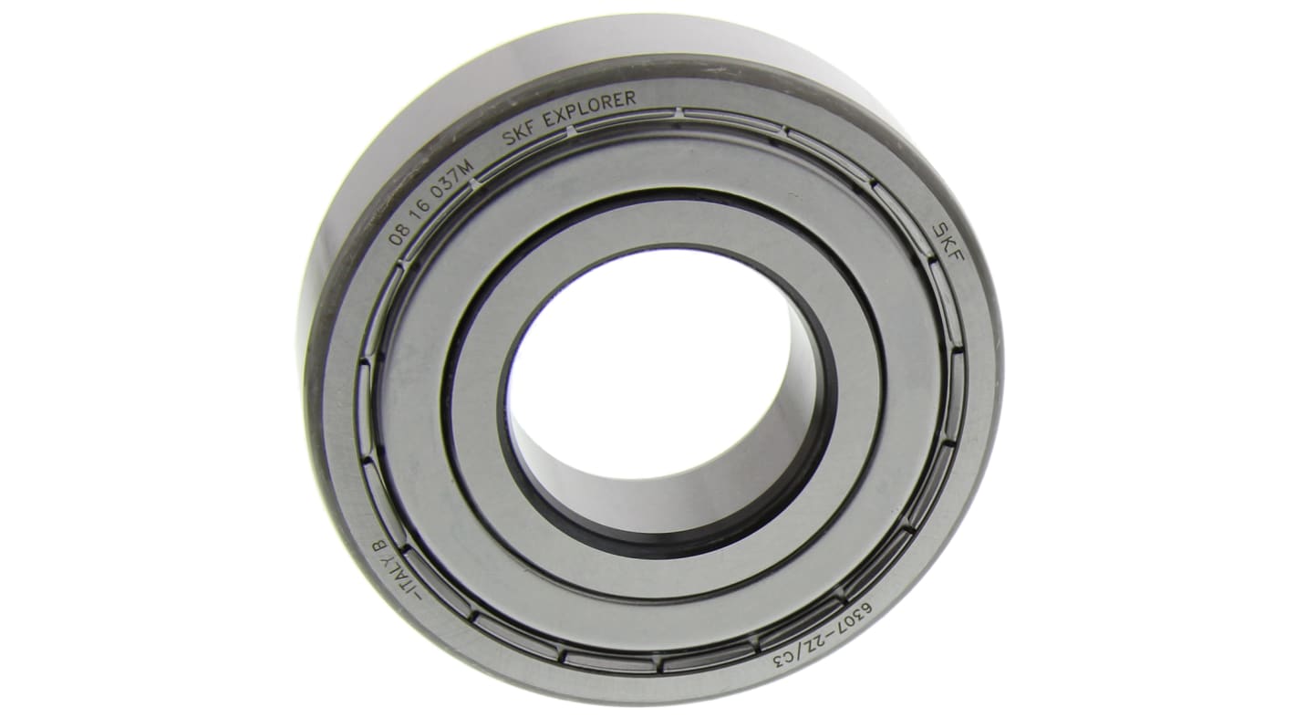 SKF 6307-2Z/C3 Single Row Deep Groove Ball Bearing- Both Sides Shielded 35mm I.D, 80mm O.D