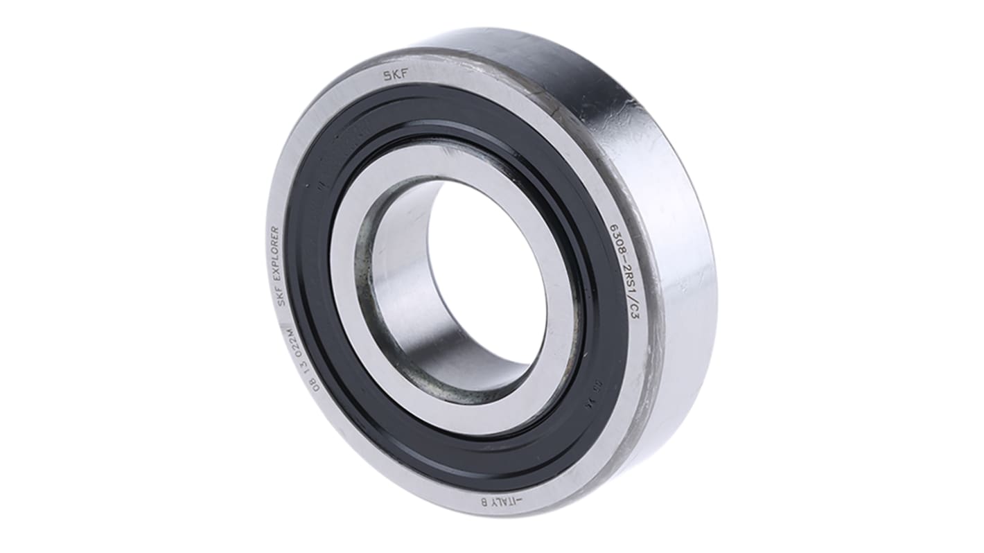 SKF 6308-2RS1/C3 Single Row Deep Groove Ball Bearing- Both Sides Sealed 40mm I.D, 90mm O.D