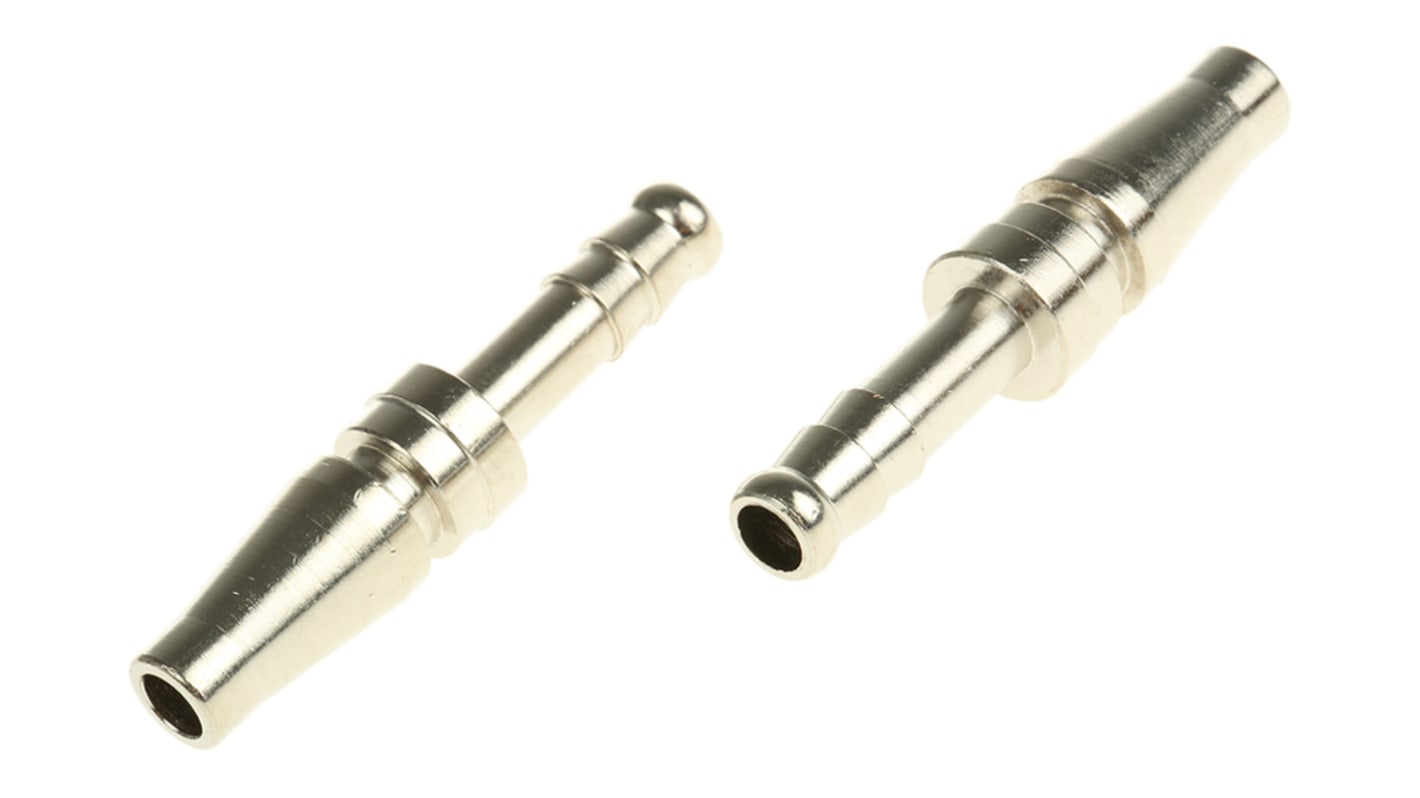 RS PRO Brass Male Pneumatic Quick Connect Coupling, 6mm Hose Barb