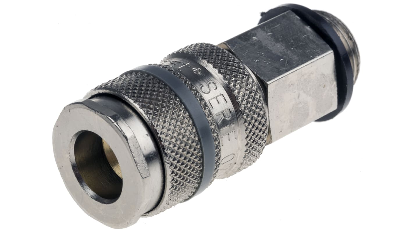 Raccord rapide pneumatique RS PRO, Filetage vers Mâle R 3/8 Mâle 3/8pouces CEJN 310, Forster, Hansen 3000, Parker PBF