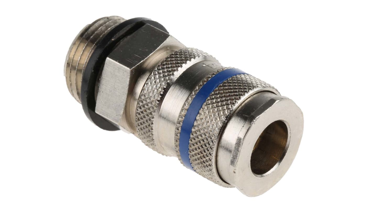 RS PRO Brass, Steel Male Pneumatic Quick Connect Coupling, G 1/2 Male Threaded