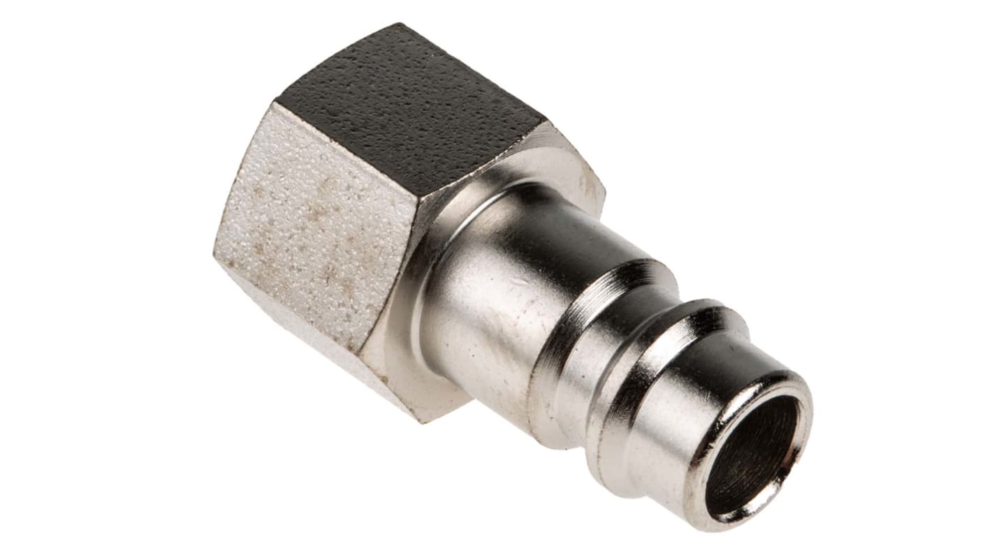 RS PRO Steel Male Pneumatic Quick Connect Coupling, G 1/4 Female